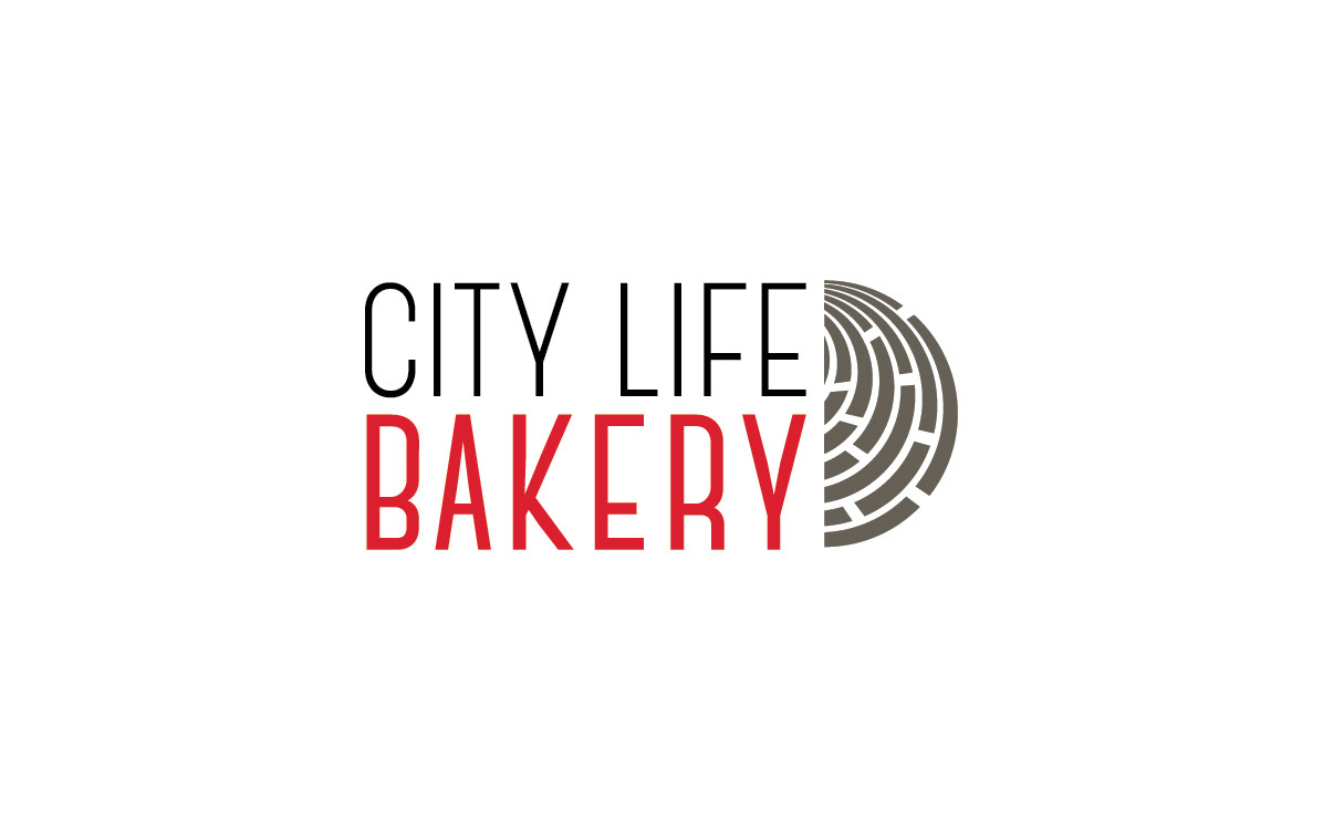 bakery City Life rebranding package cup to go mug Website signs Signage