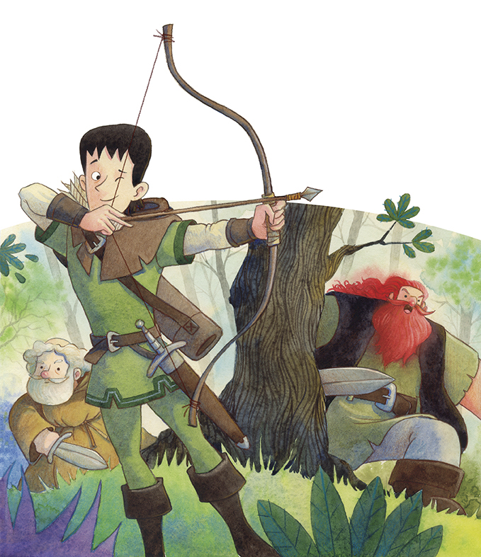 book Robin Hood watercolor
