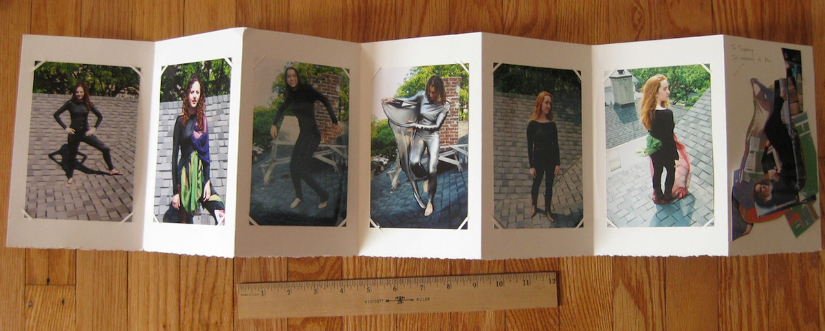 portrait costume Book Arts collage