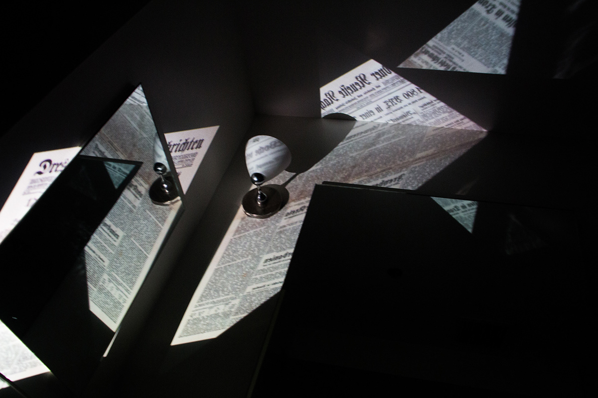 projection experimental design studio pattern system newspaper image distortion