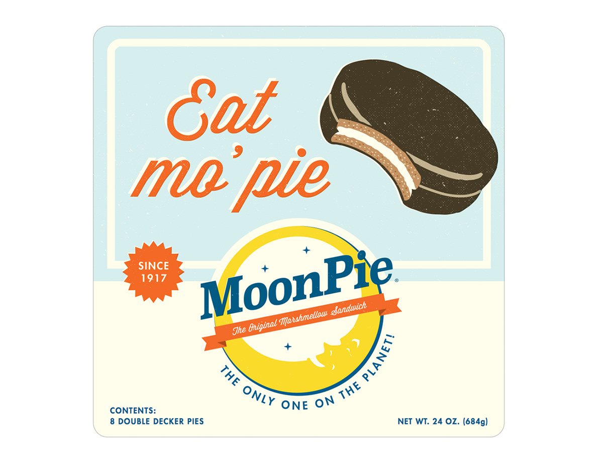moon pie Widgets & Stone design package design  tin nostalgia brand