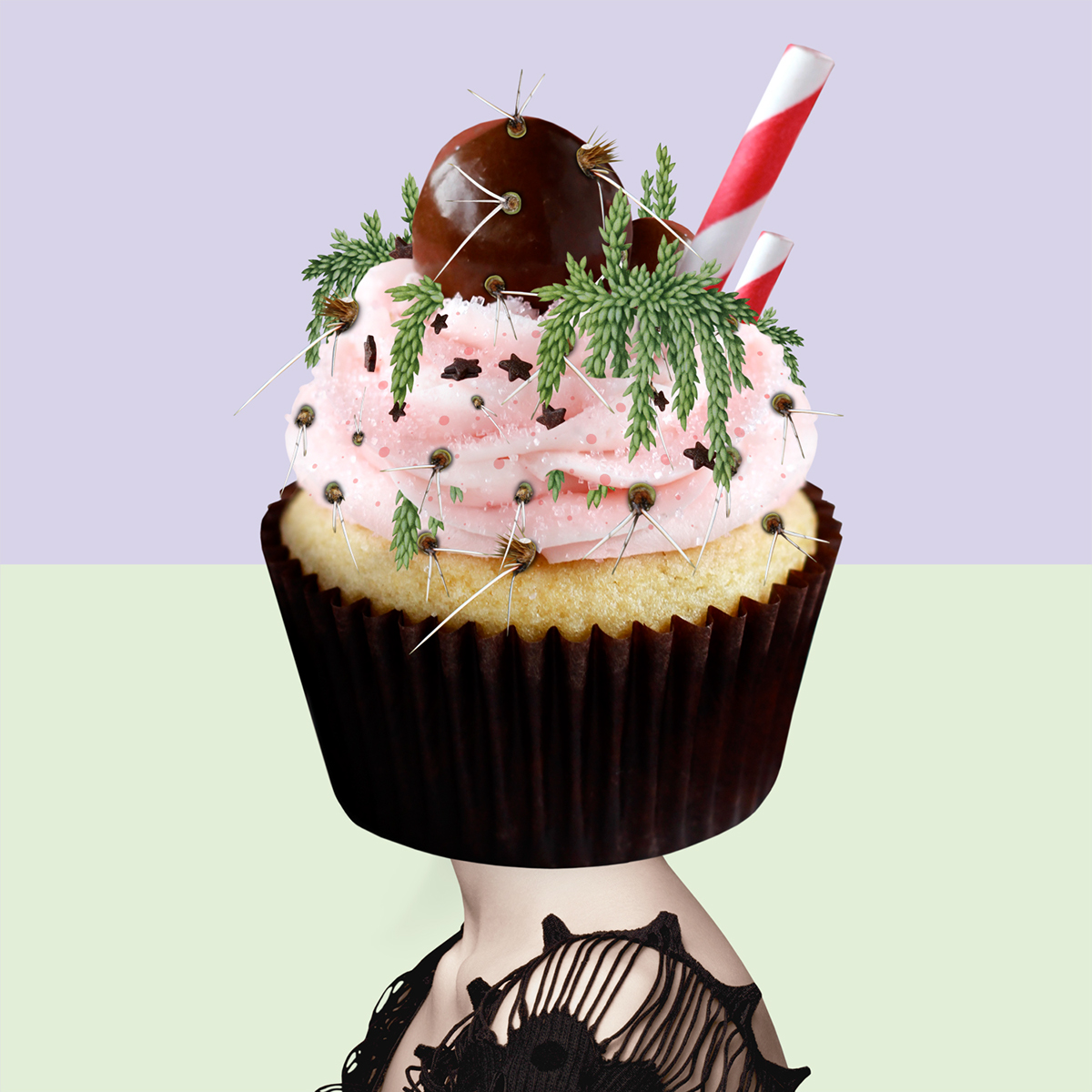 cupcake Food  popart pop modern art Illustrator rad dope vintage Retro cult chic highend pinup