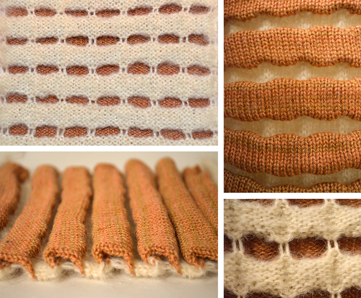 knit knitwear machine knit textile fabric apparel seed pod