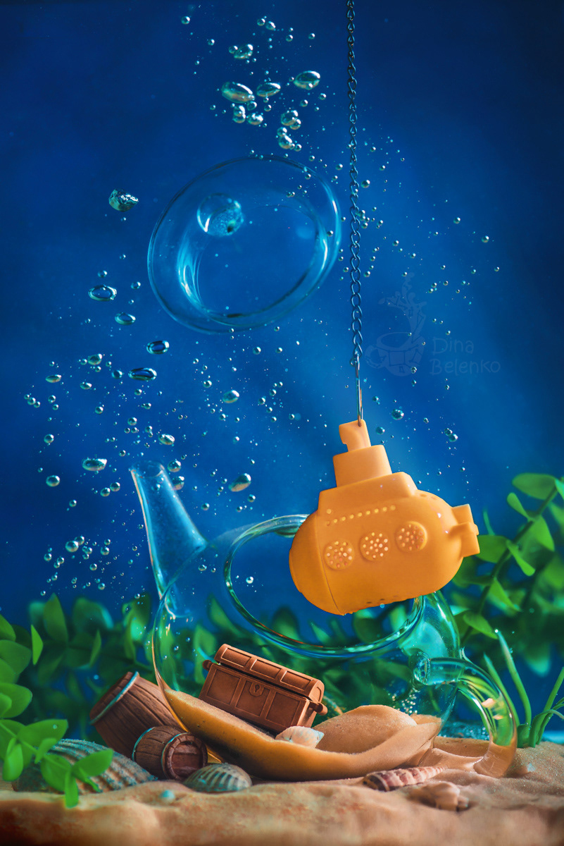 still life conceptual Travel underwater object