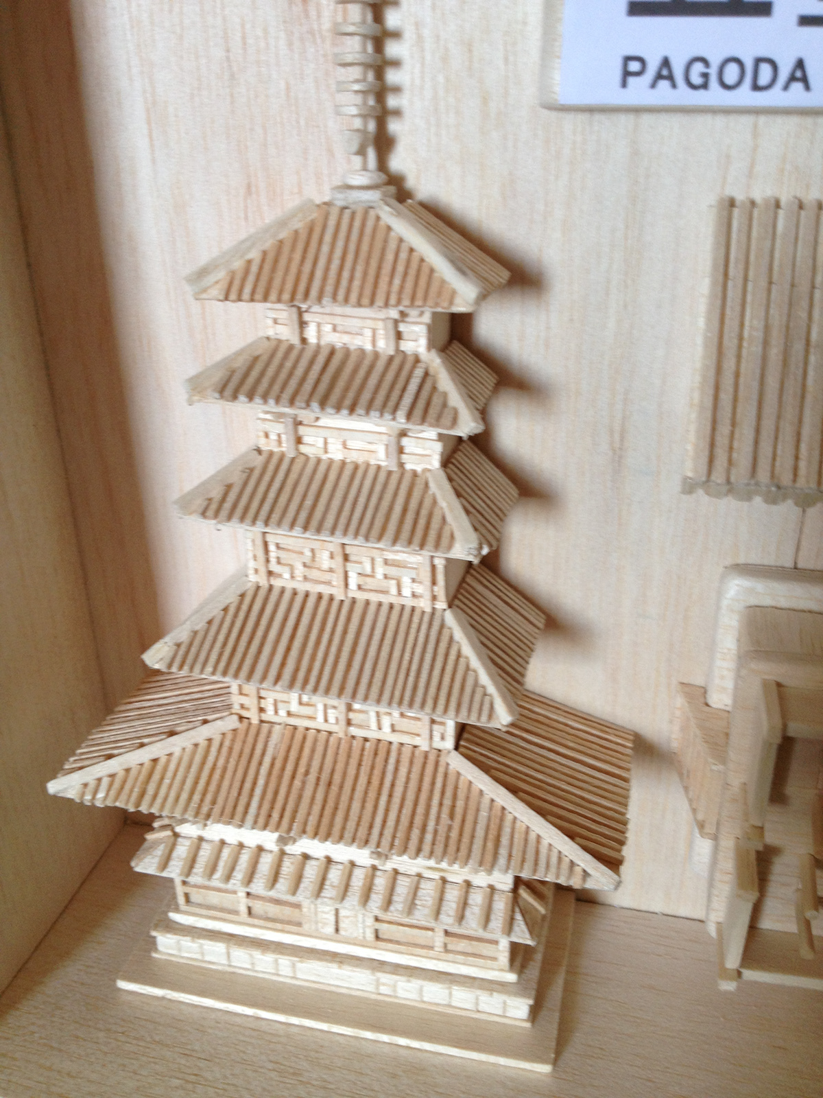 Model Making pagoda horyuji temple