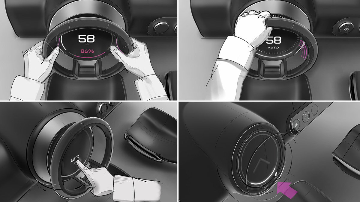Adobe Portfolio Autonomous Driving behavioral Smart connected Vehicle Self Driving human future