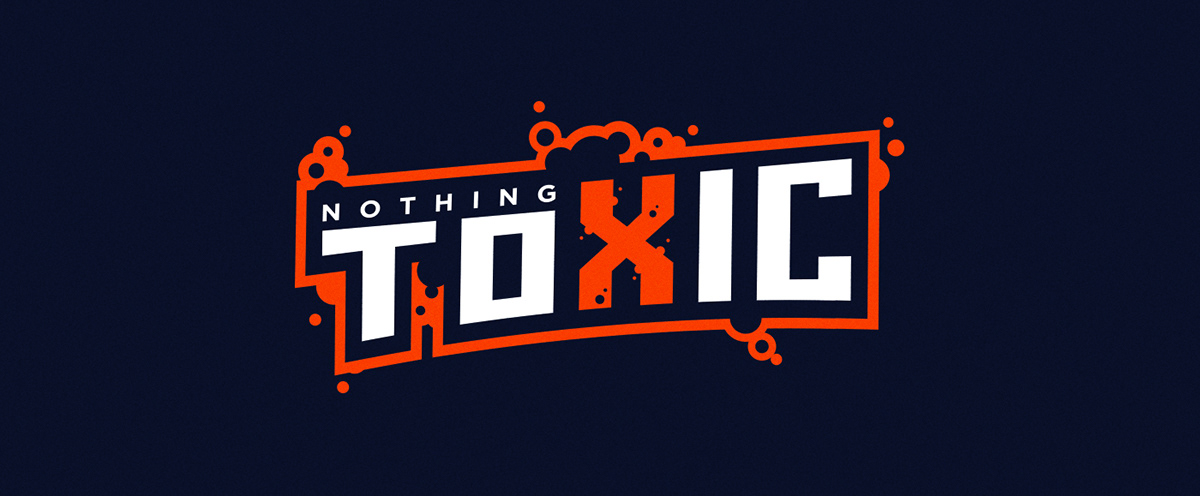 toxic esports Logo Design nothing toxic mask putylo