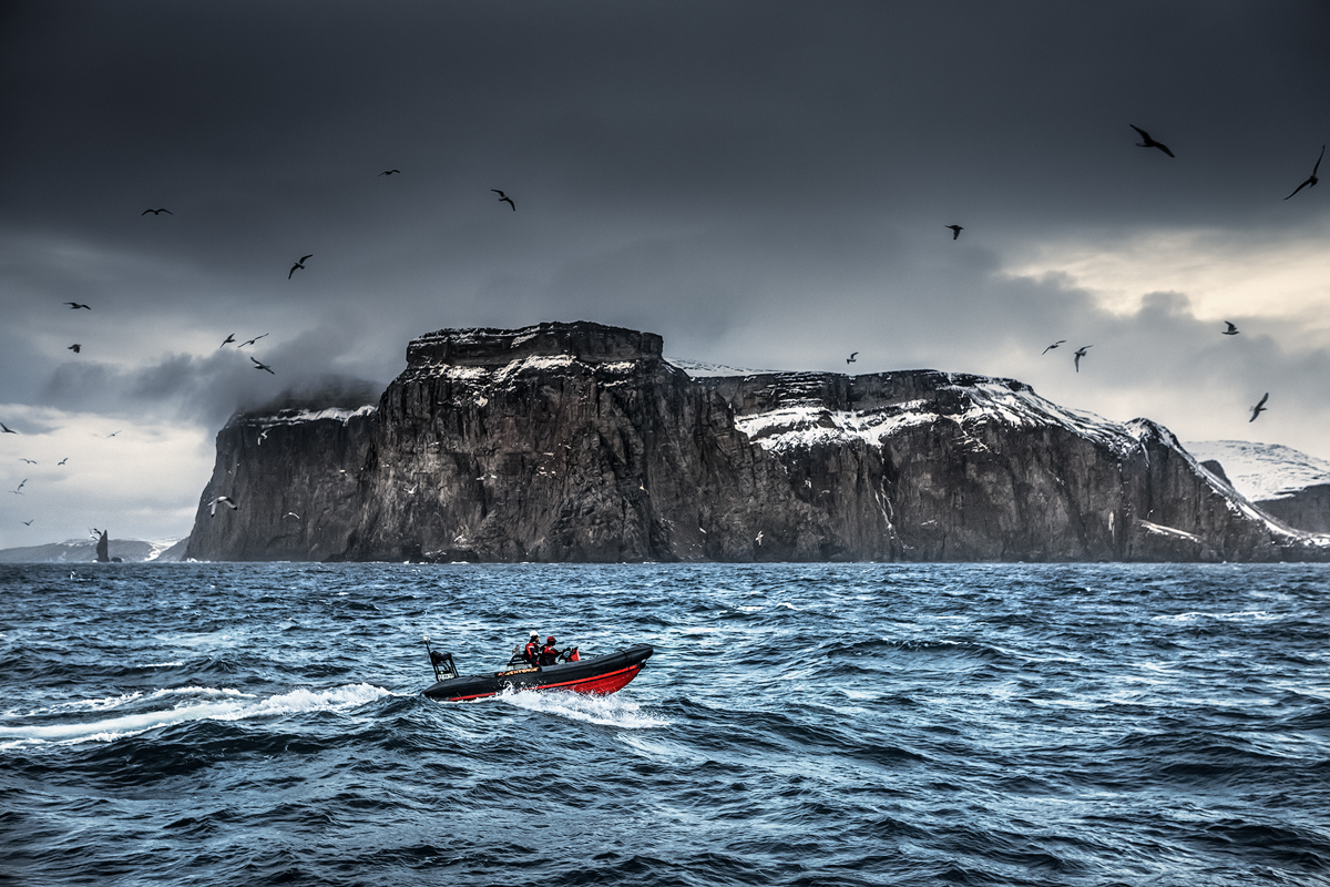 Greenpeace Arctic Landscape seascape norway Barents Sea Bear island Bjørnøya oil rig mitja kobal