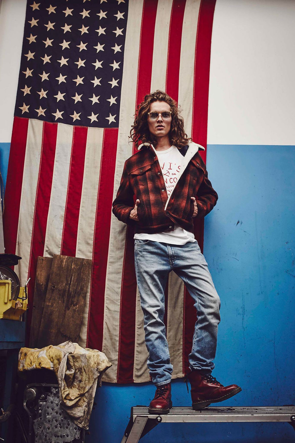 advertorial levi's jeans K MAG magazine print warsaw poland usa america
