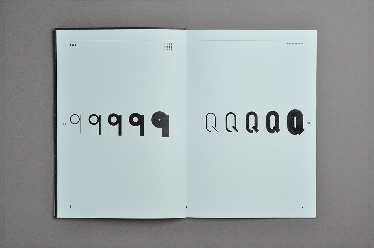 graphic design typo loc bauhaus moholy nagy Laszlo type font geometric editorial fontbook alphabet experimental