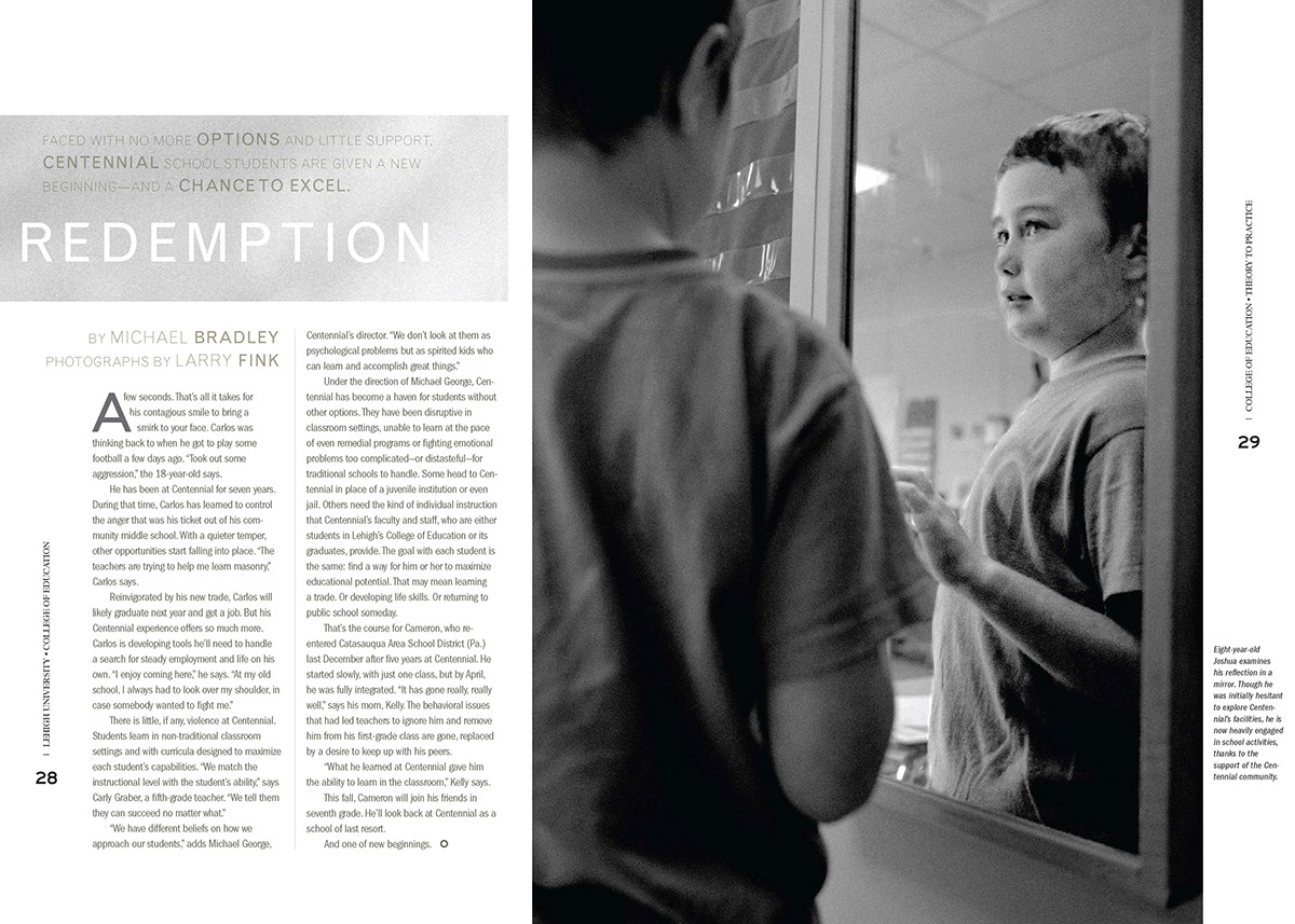 magazine journal Photo Essay Layout contempory Education University college grid