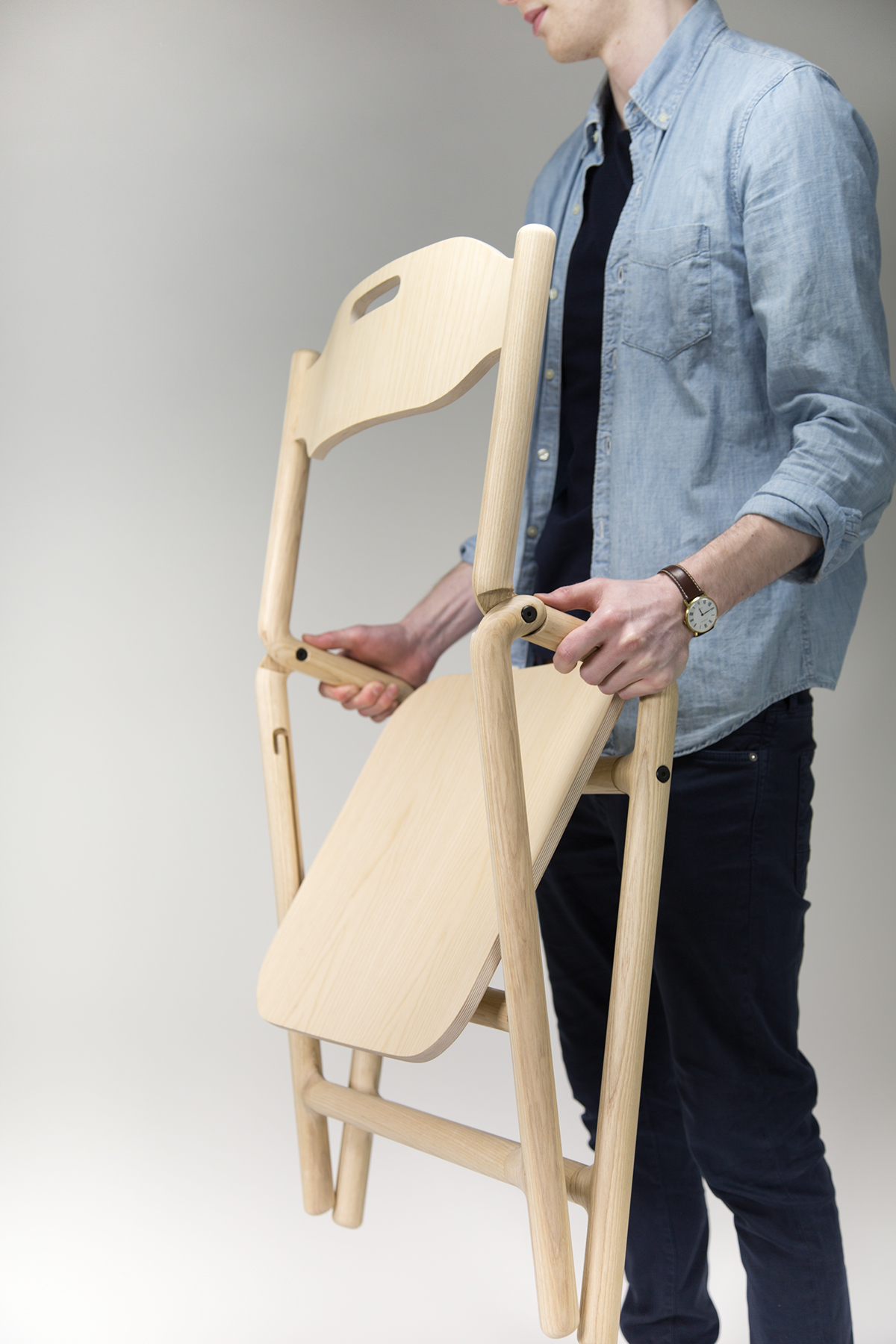 furniture chair joe Parker wood handmade jnpdesigns Nottingham trent folding