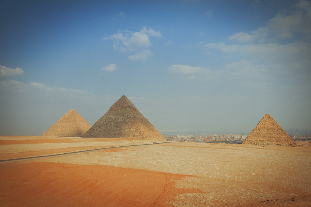 pyramids egypt giza pharaoh Ancient Landscape desert sphinx