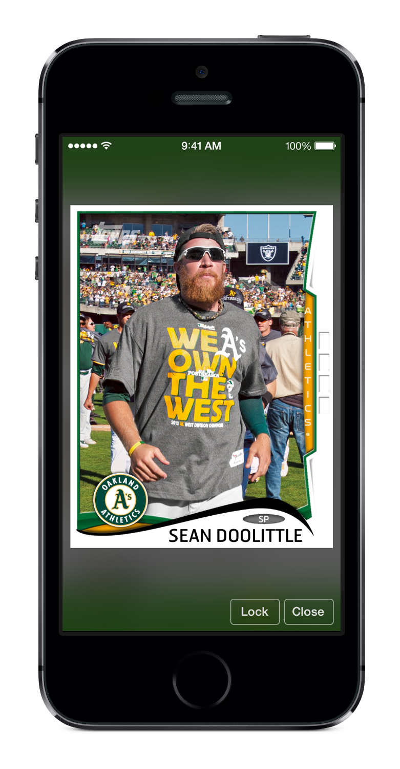 Topps Bunt baseball sports ux UI design art mobile apps Games collectiing trading