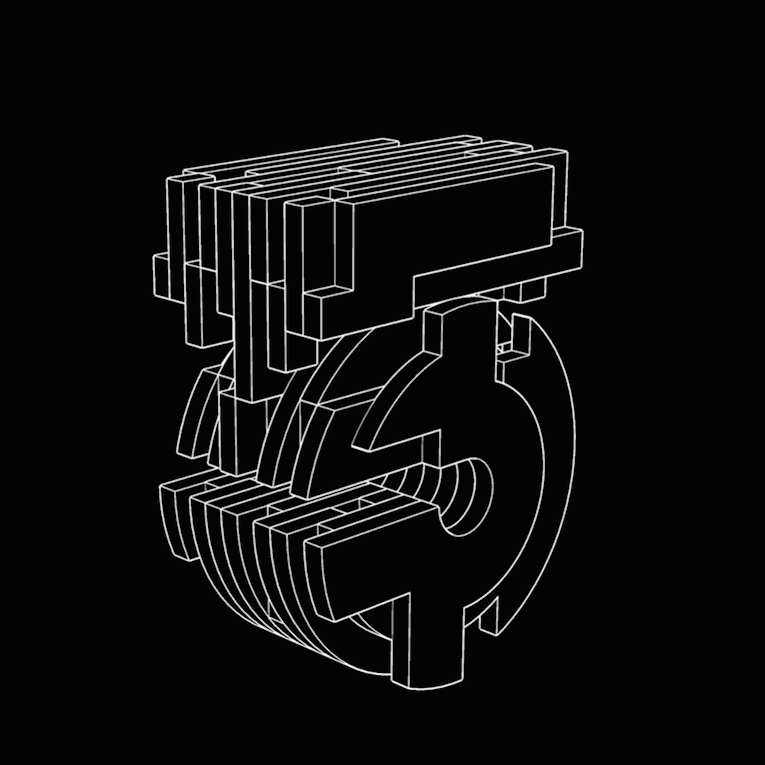 animation  motion type typography   3D alphabet 36daysoftype noir