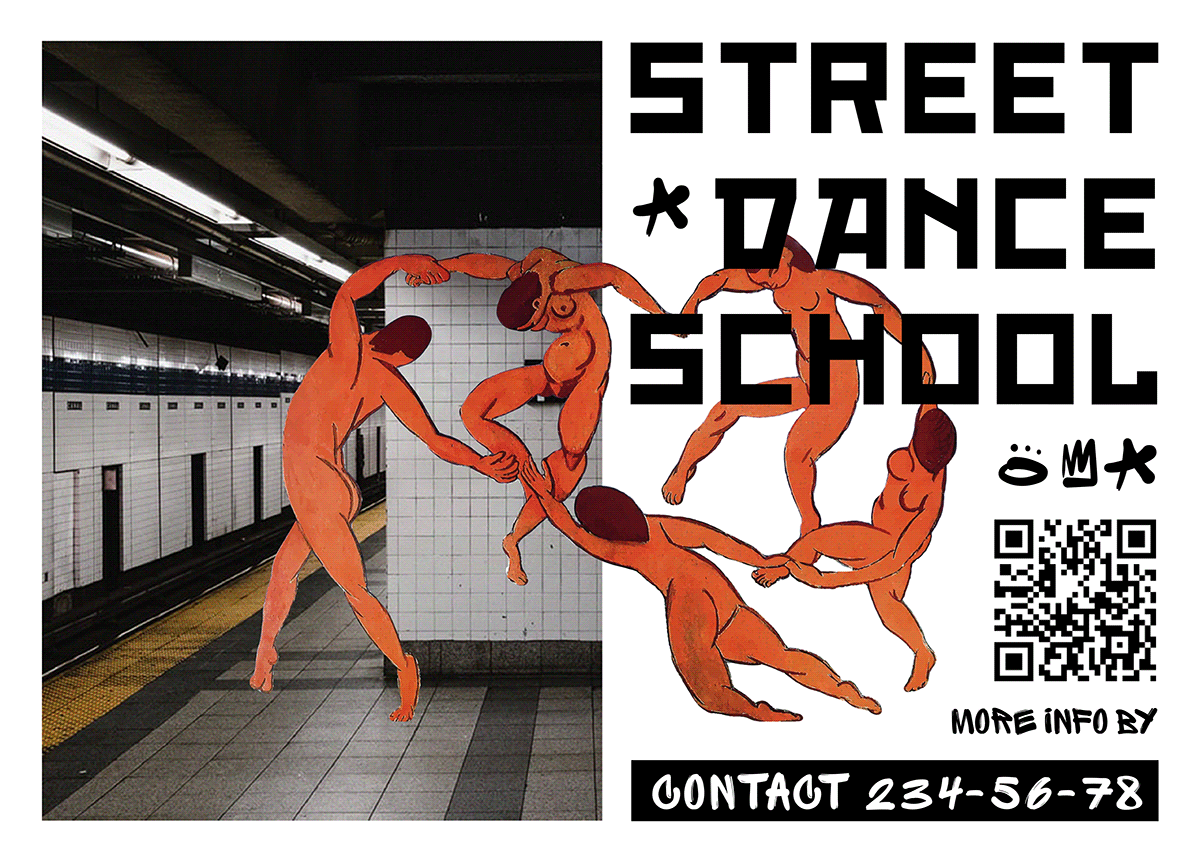 art DANCE   matisse poster school street dance Undeground
