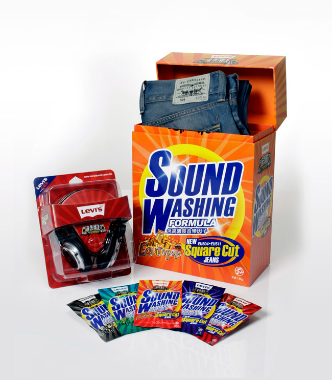 ken hui creative levi's levi levis Soundwash TBWA packaging design