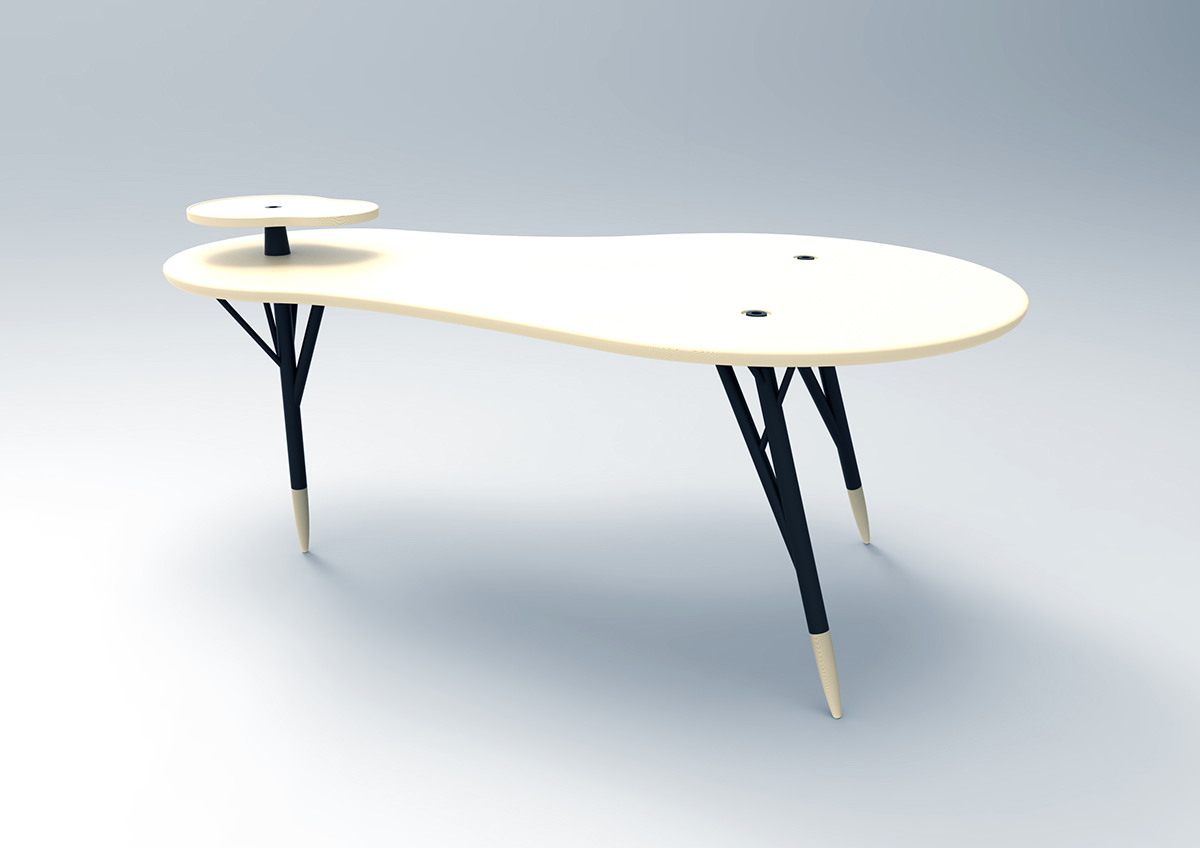 arboreto  tavolo Componibile assemblabile modulare isia table modular