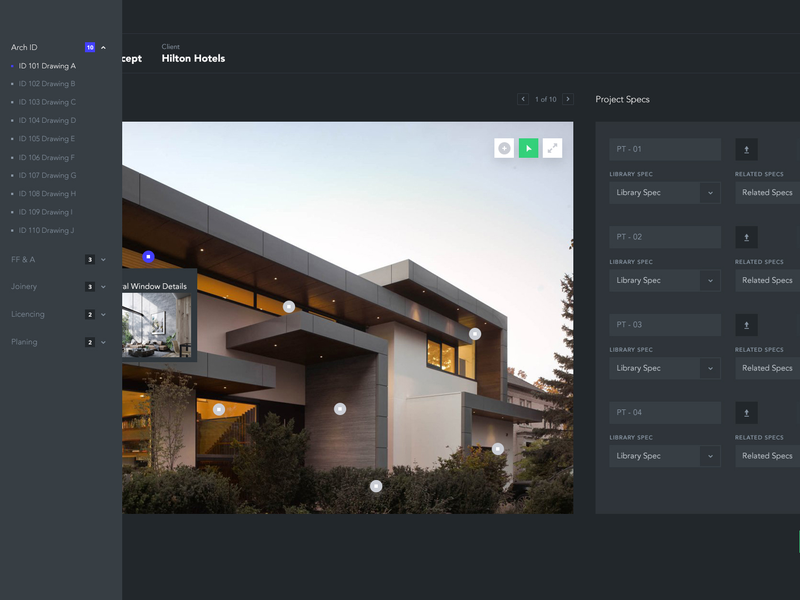 architect awesome dark excellent UI/UX vue Website