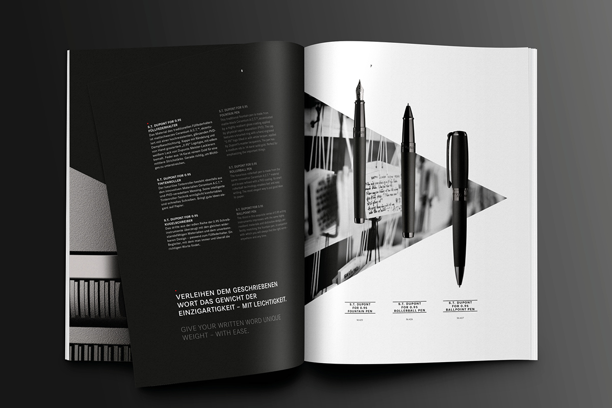 Leica s.t.dupont design luxury editorial 0.95 print brochure
