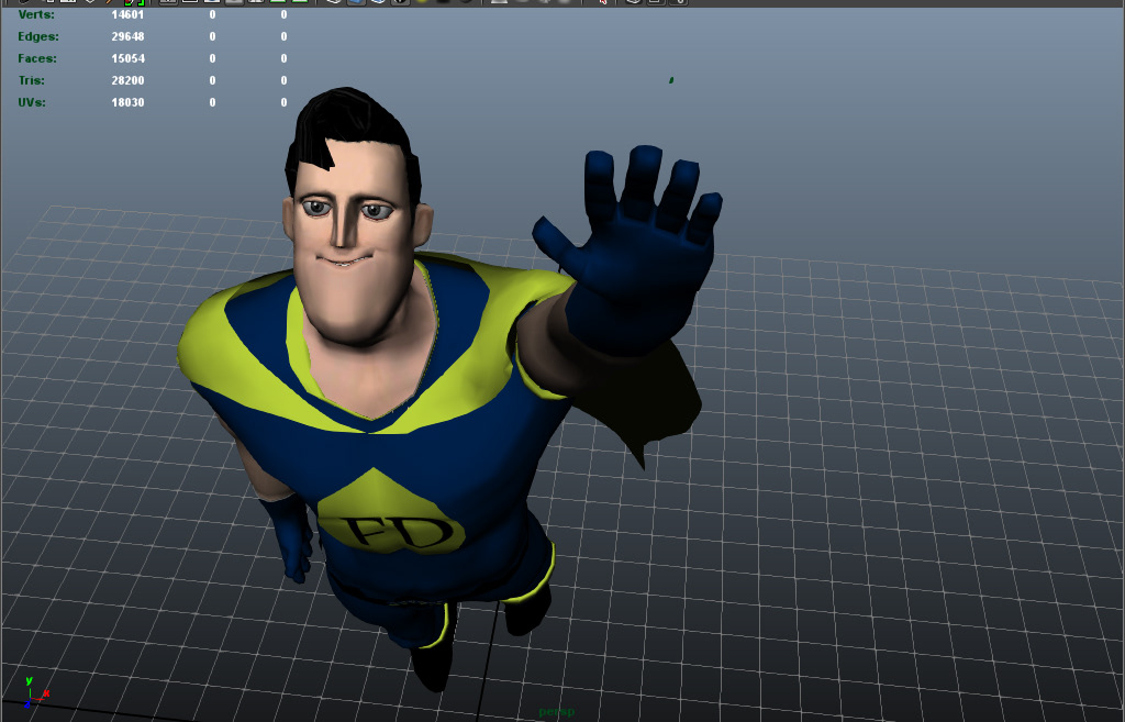 3D model Character Model rigged