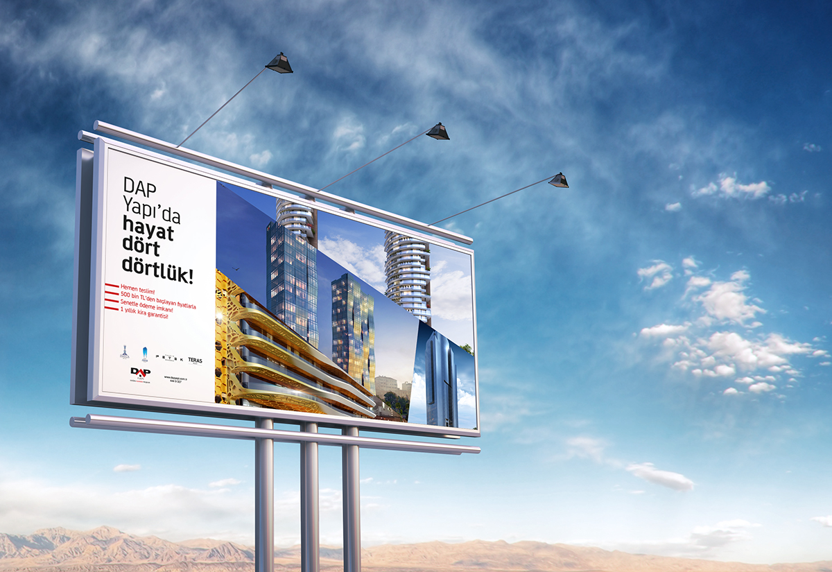 Dapyapı banner design bilboard magazine ahmettahabilgin city structure Promotion