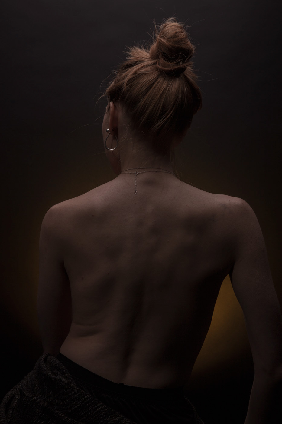 back portrait human past skin studio