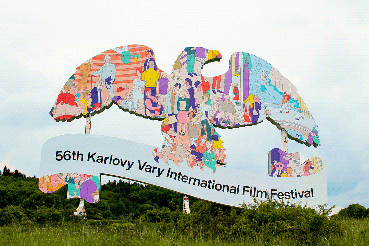 Czech Republic Digital Art  festival identity ILLUSTRATION  Karlovy Vary kviff movie najbrt poster