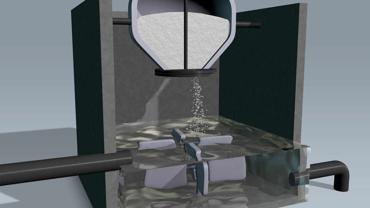 municipal water treatment Water Treatment water 3d animation technical process
