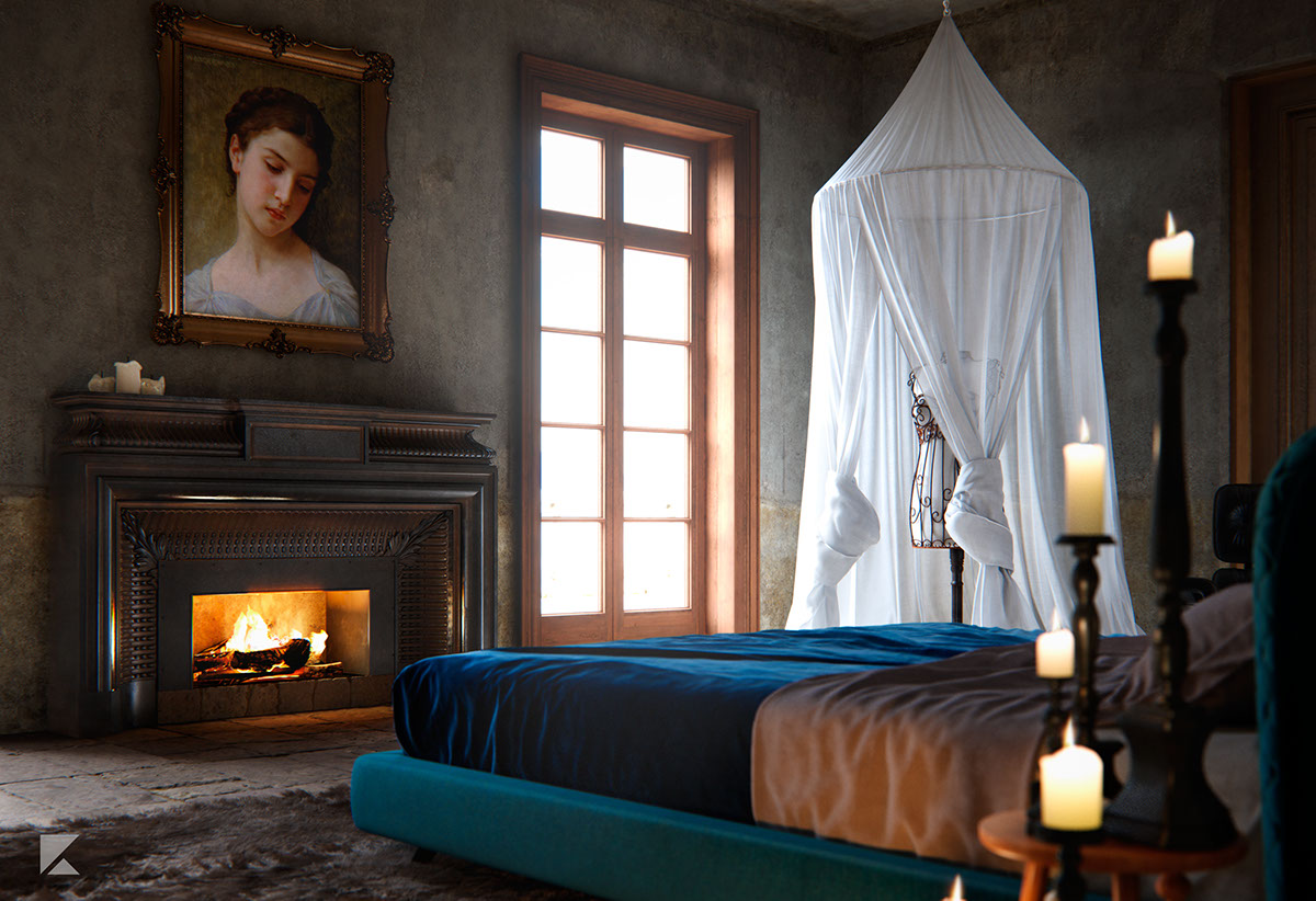 ZANCANARO vray bedroom toscana