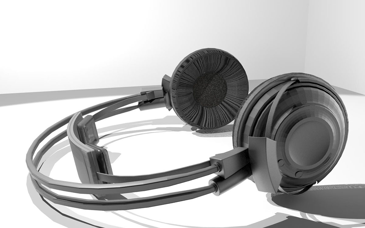 3D Head phones Product design 3d