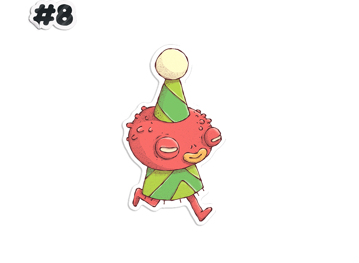 sticker stickers ILLUSTRATION  Drawing  Character