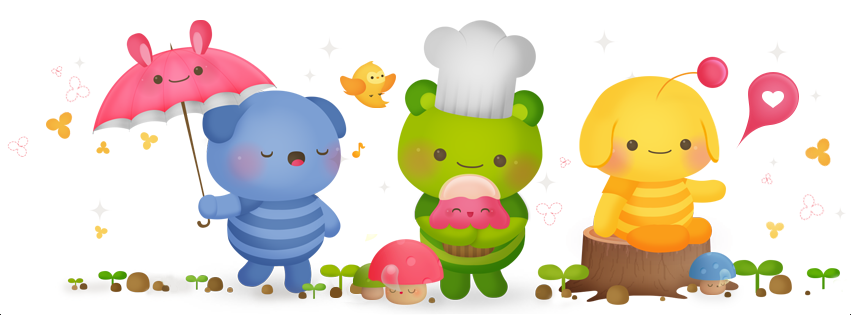 characters kawaii cute forest story tale creatures