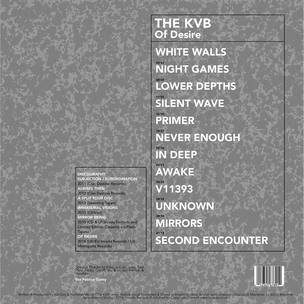vinyl Album cover The KVB strasbourg alsace rock ivan tarrieu couverture +music+