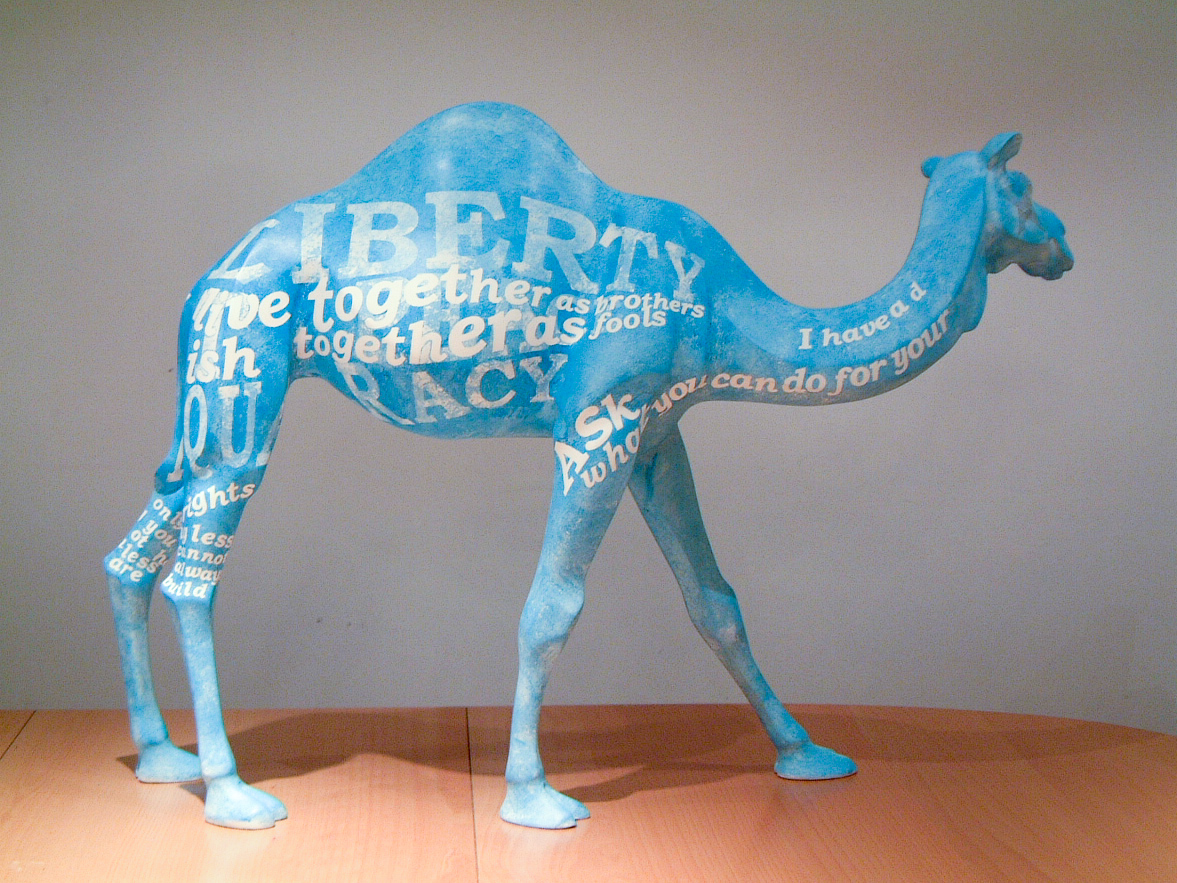 dubai  Camel Caravan public art sculpture usa