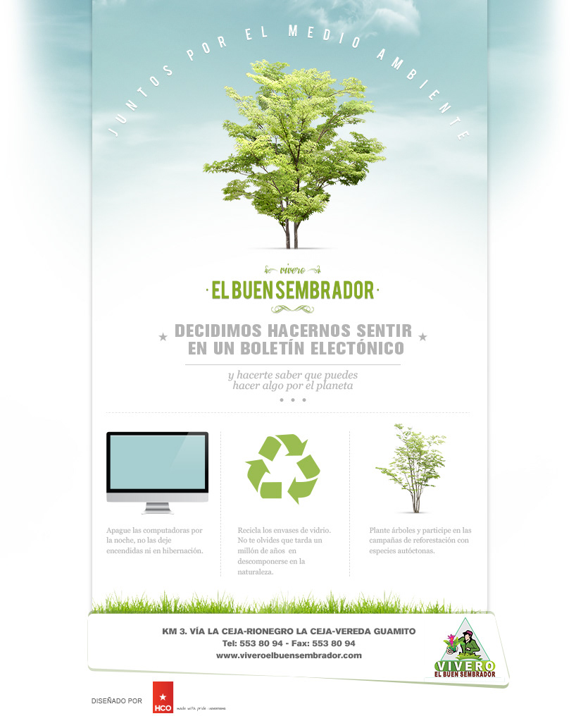 Vivero Verde sembrador HCO colombia Antioquia mailing agencia