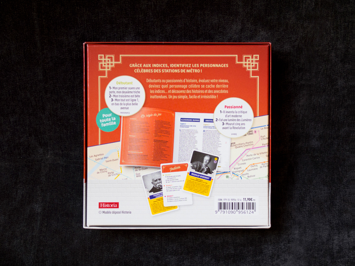 game historia ratp cards cover Facing leaflet box metro subway