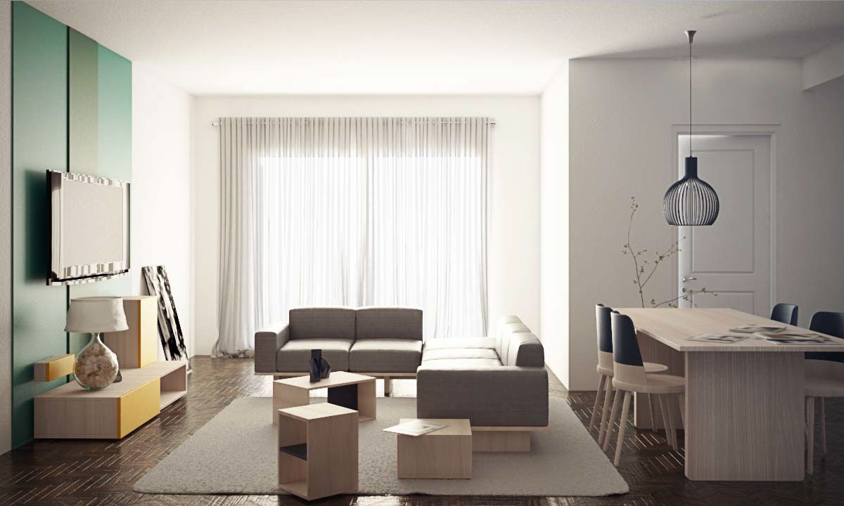 Interior living 3D Render vray 3dsmax photoshop salotto interiordesign design fotografia digitale