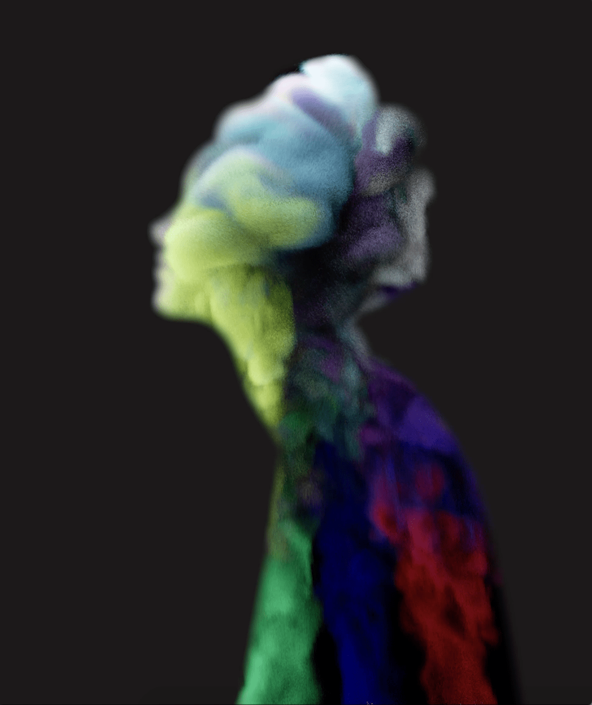colored pencil animation  blender smoke colorful 3D art Digital Art 