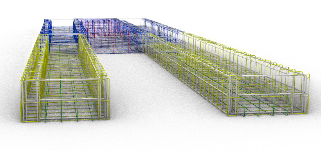 construction building architecture Render 3D modern archviz