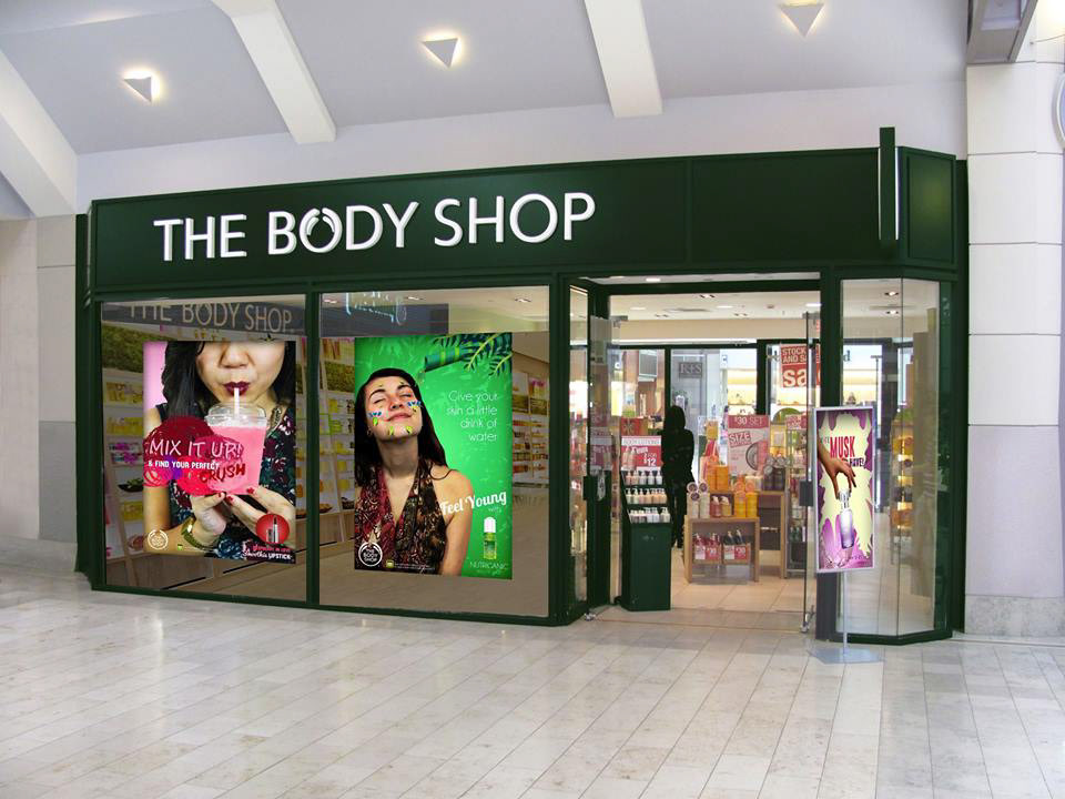 the body shop interactive posters
