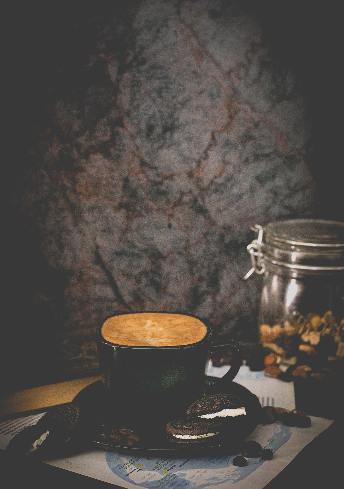 almendras cafe Coffee darkphoto darkphotography foodphotography granoscafe