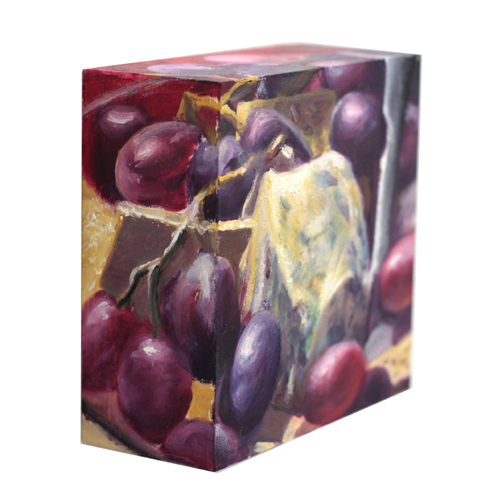 Cheese Oil Painting brie feta still life cheddar Stavros Pavlides fine art