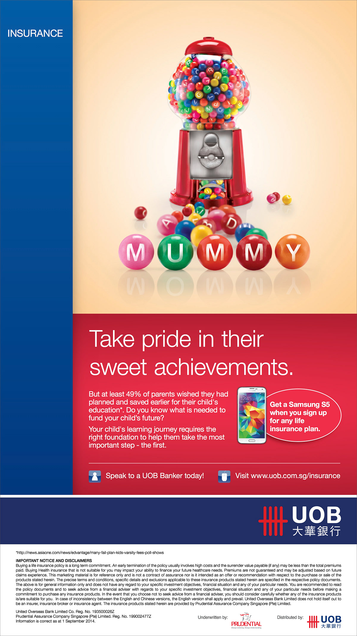 UOB insurance Sweets posters Web Banners activation