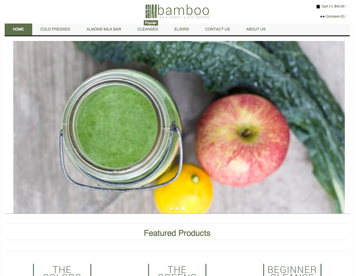 organic juices Bamboo Juices E-Commerce Consulting