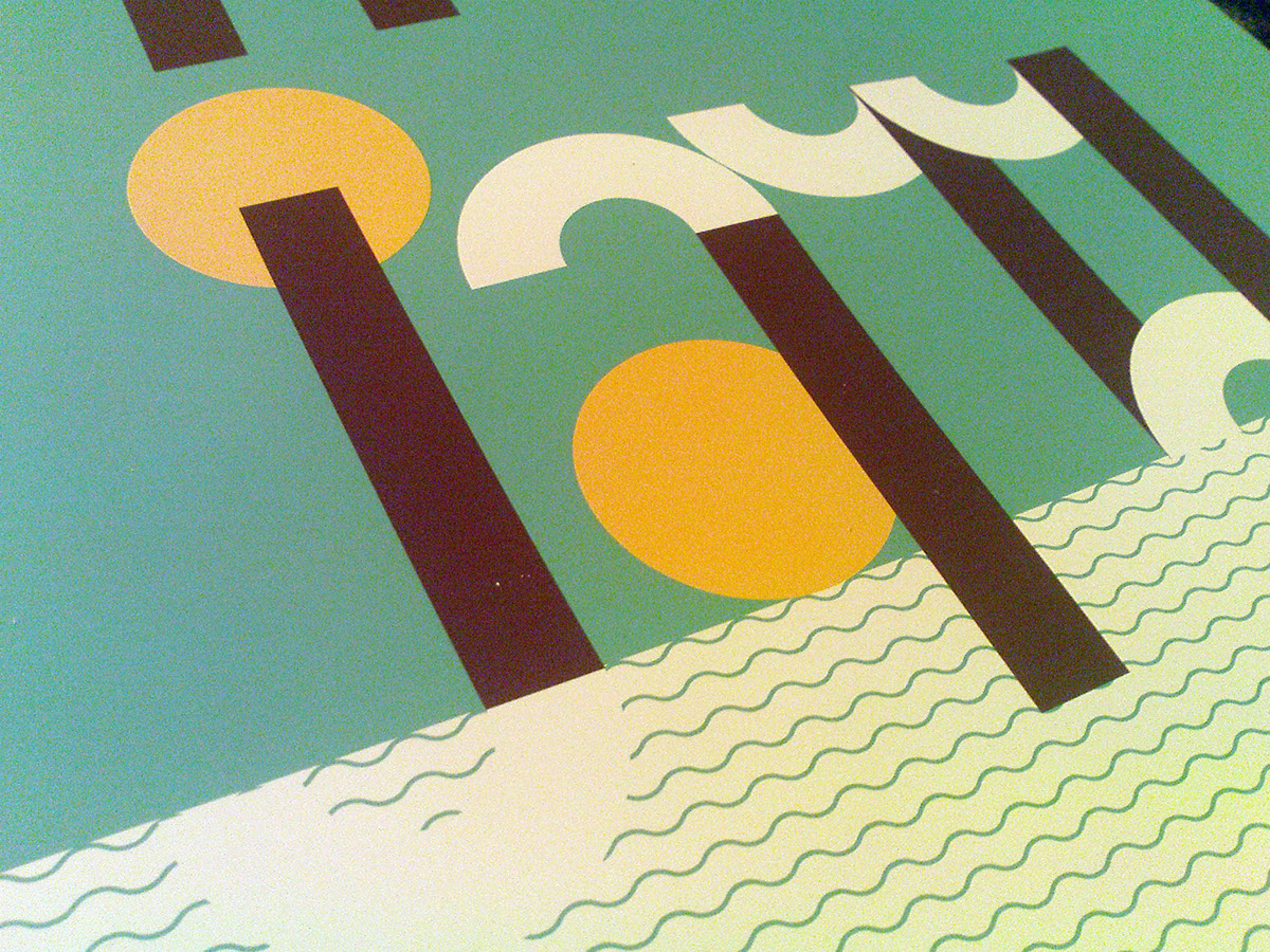 lettering modular font Bossa Nova poster posters Typeface