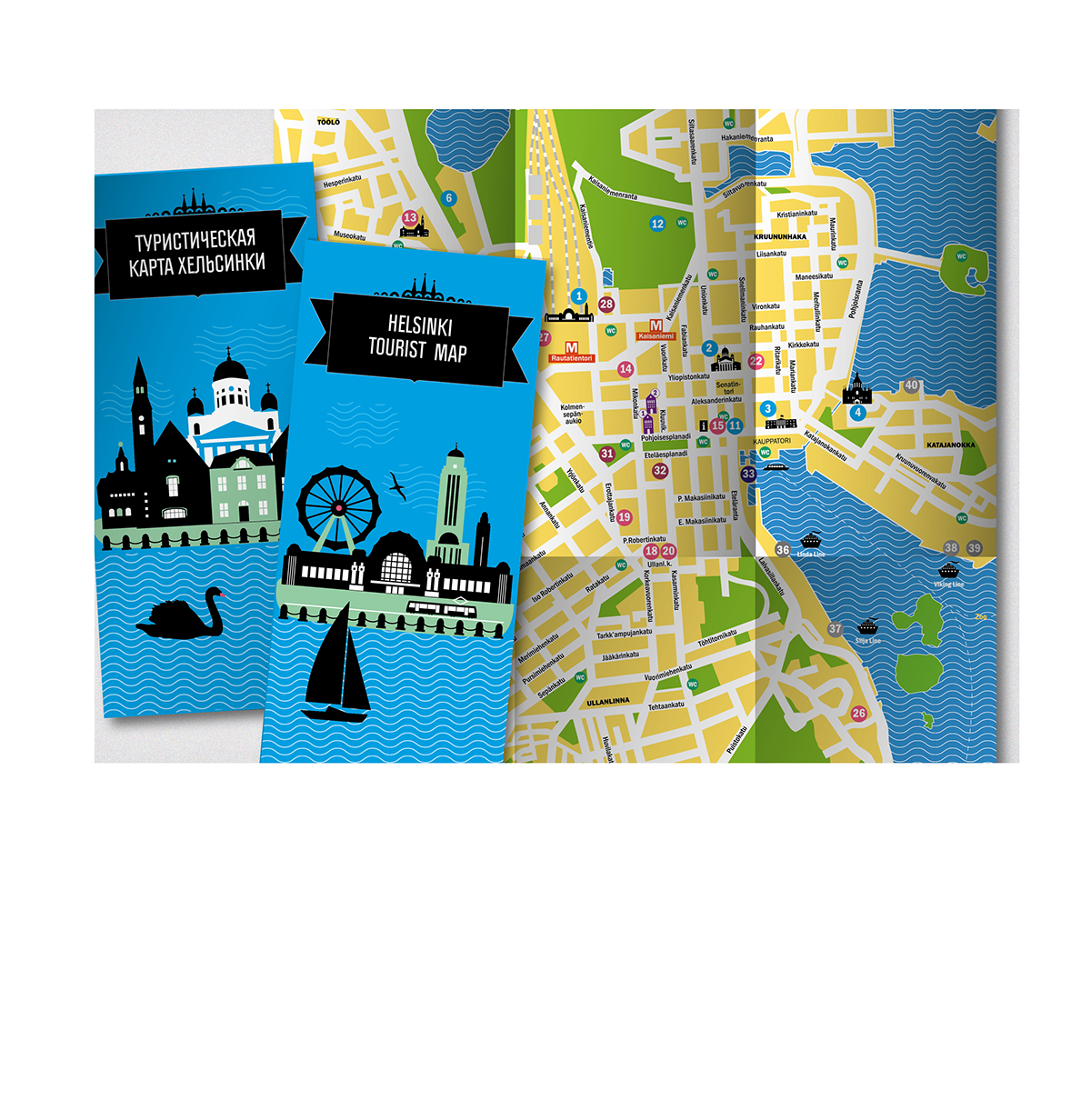 tourist map graphic design  map