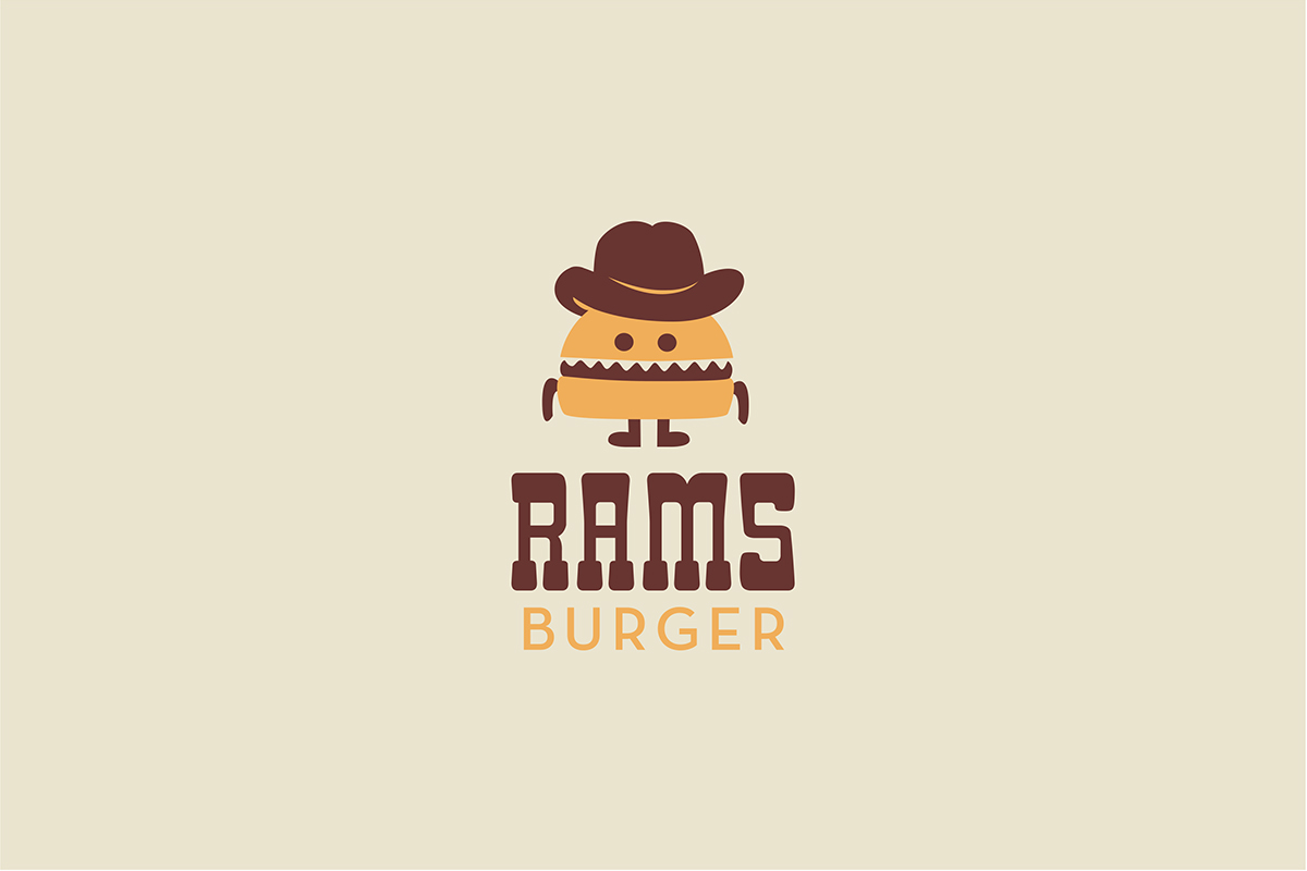 rebranding burger fastfood stationary