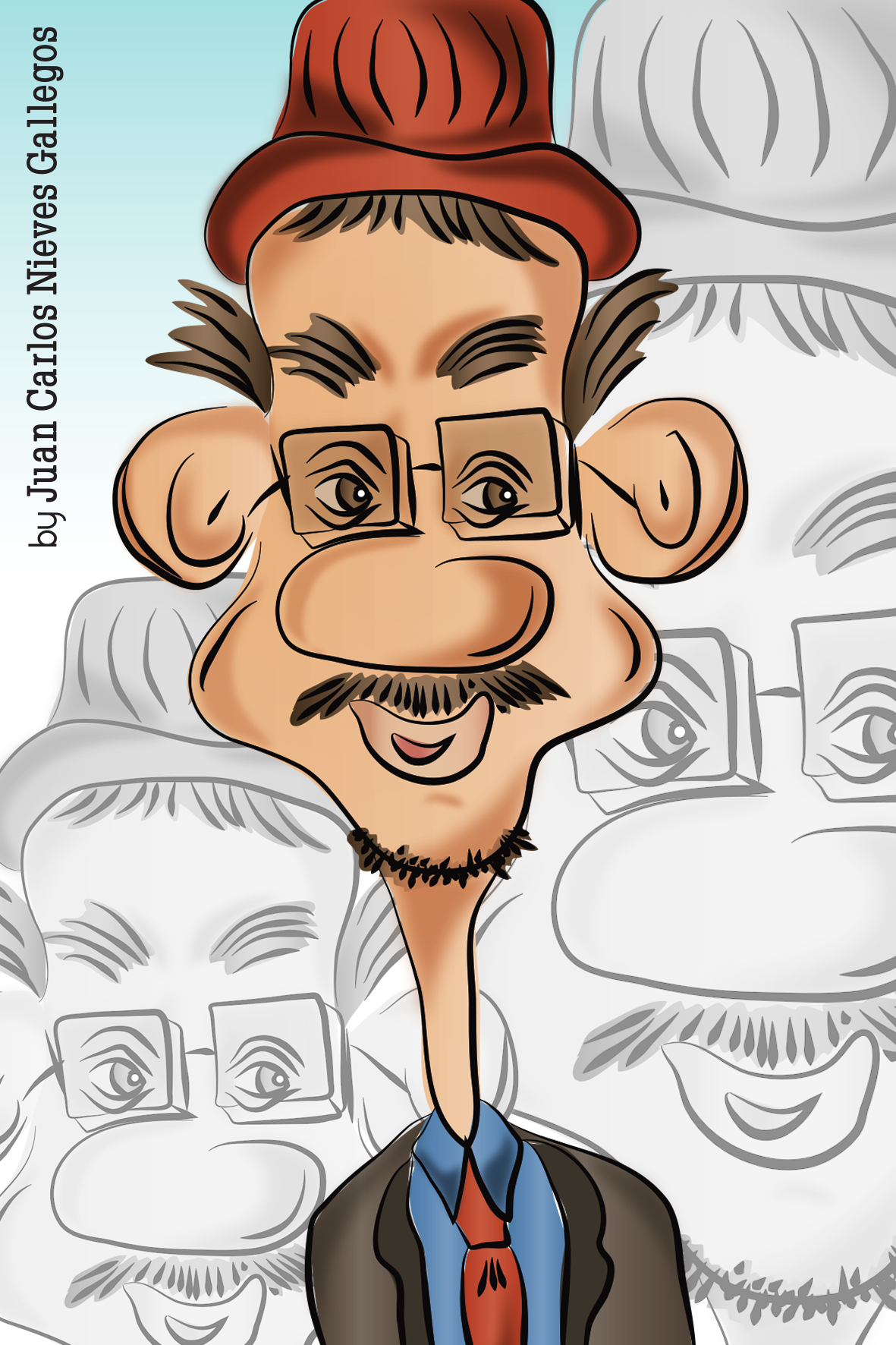 caricatura caricature   karikatur doodle comic cartoon artwork Juan Carlos Nieves personage Character esboço