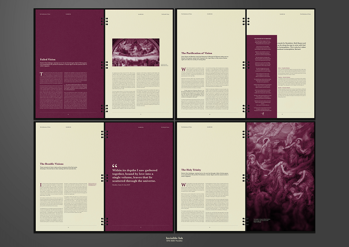 INFERNO istd Paradiso publication purgatorio Typeface typography   Bookdesign gfsmith TheDivineComedy
